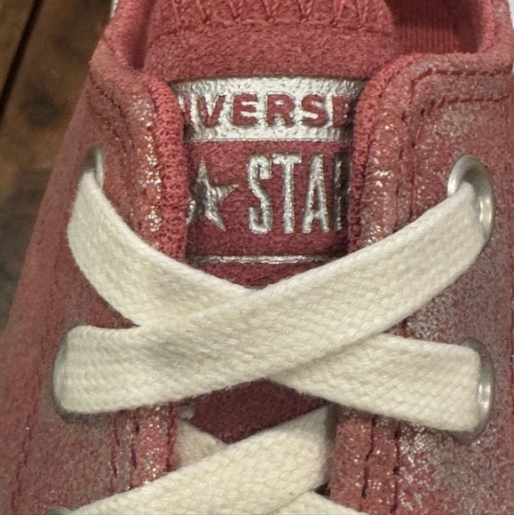 Converse Pink and White Women's Sneakers - Picture 5 of 7